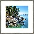 Lake Tahoe, The Rugged North Shore Framed Print