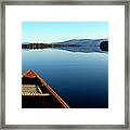 Lake Winnepasaukee Canoe Framed Print