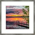 Lake Winnisquam Sunrise 2 Framed Print