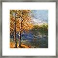 Lakeside Fall Framed Print
