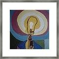 Lamp Without A Shade Framed Print