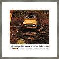 Land Rover Defender 90 Ad Framed Print