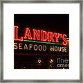 Landry's Seafood House Framed Print