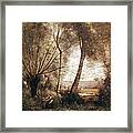 Landscape Oil On Canvas Framed Print