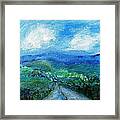 Lane To The Wicklow Hills Framed Print