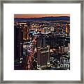 Las Vegas From The Stratosphere Framed Print