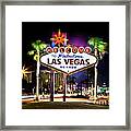 Las Vegas Sign Framed Print