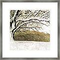 Late March Snow Framed Print