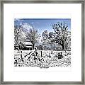 Late Snowfall Framed Print