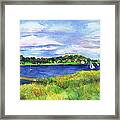 Late Summer Marsh Oyster Bay Framed Print