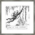 Law Of The Jungle Framed Print