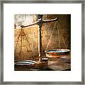 Lawyer - Scale - Balanced Law Framed Print