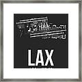 Lax Los Angeles Airport Poster 3 Framed Print