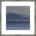 Layers Of Blue Framed Print