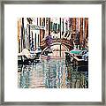 Le Barche E I Pali Colorati Framed Print