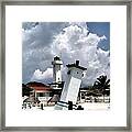 Leaning Lighthouse Of Mexico Framed Print