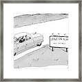 'leave Dad Alonenext 200 Miles' Framed Print