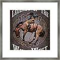 Legends Of The Wild West Framed Print