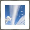 Lenticular And Cumulus Clouds Patagonia Framed Print
