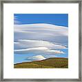 Lenticular Clouds Over Torres Del Paine Framed Print