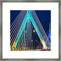 Leonard P. Zakim Bunker Hill Memorial Bridge Framed Print