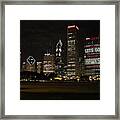 Let's Go Blackhawks #chicago #skyline Framed Print