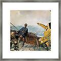 Lief Eirikson Discovering America Framed Print