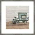 Life Guard White Wash Framed Print