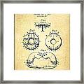 Life Ring Patent From 1912 - Vintage Framed Print