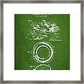 Lifebuoy Patent From 1919 - Green Framed Print