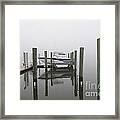 Lifted Up Into The Fog Framed Print