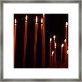 Light A Candle Say A Prayer Framed Print