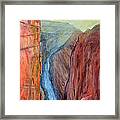 Light In The Canyon Framed Print