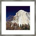 Light On Face Of El Capitan Yosemite Framed Print