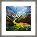 Light On The Mountain Meadow Framed Print