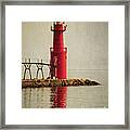 Lighthouse - Algoma Framed Print