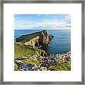 Lighthouse, Neist Point, Isle Of Skye Framed Print
