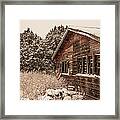 Snowing Softly Framed Print