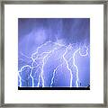 Lightning Electrical Sky Framed Print