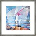 Lightscape At Sea Framed Print