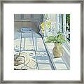 Lilies And A Straw Hat Framed Print