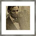 Lincoln At Gettysburg Framed Print