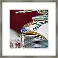 Lincoln Hood Ornament - Grille Emblem -1187c Framed Print