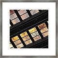 Lincoln Memorial Stained Glass Framed Print