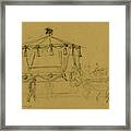 Lincolns Funeral Procession, Drawing, 1862-1865 Framed Print