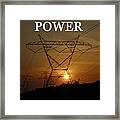 Lines Of Power Framed Print