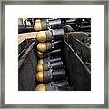 Linked 40mm Rounds Feed Into A Mark 19 Framed Print