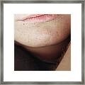 Lips Framed Print