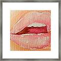 Lips Soft Framed Print