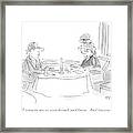 Listen To Me As Your Friend And Lover Framed Print